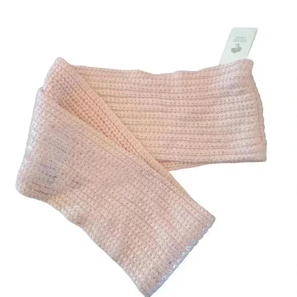 Tucker + Tate Girl's Pink Metallic Silver Acrylic Infinity Scarf